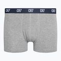 Мъжки боксерки CR7 Basic Trunk 3 чифта сив меланж/бяло/насиво 5