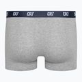 Мъжки боксерки CR7 Basic Trunk 3 чифта сив меланж/бяло/насиво 6