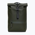 Градска раница Rains Rucksack Rolltop 13 + 4 l green