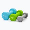 Комплект дъмбели със стойка Meteor 2 x 1 kg / 2 x 2 kg / 2 x 3 kg цветни 30189 4