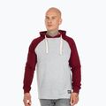 Мъжки суитшърт Pitbull West Coast Hooded Small Logo grey/burgundy