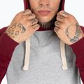 Мъжки суитшърт Pitbull West Coast Hooded Small Logo grey/burgundy 6