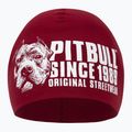 Мъжка шапка Pitbull Beanie Blood Dog burgundy зимна шапка