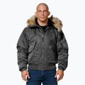 Мъжко зимно яке Pitbull Harvest Hooded Bomber graphite