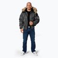 Мъжко зимно яке Pitbull Harvest Hooded Bomber graphite 2