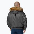 Мъжко зимно яке Pitbull Harvest Hooded Bomber graphite 3