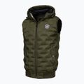 Мъжки елек Pitbull Carver Quilted Hooded olive 3