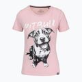 Pitbull Puppy 2 прахообразно розова тениска за жени 5