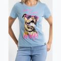 Pitbull Synglasses Куче светлосиня дамска тениска 4