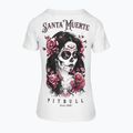 Pitbull Santa Muerte дамска тениска Rose white 4