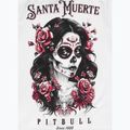 Pitbull Santa Muerte дамска тениска Rose white 8
