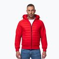 Мъжко яке Pitbull Palomar Padded Hooded Hybrid fluo/red