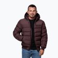 Мъжко зимно яке Pitbull Dillon Quilted Hooded burgundy 4