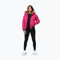 Дамско зимно яке Pitbull Azalea Quilted Hooded raspberry red 2