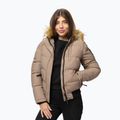 Дамско зимно яке Pitbull Azalea Quilted Hooded dark sand 4
