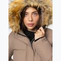 Дамско зимно яке Pitbull Azalea Quilted Hooded dark sand 6
