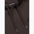 Мъжки суичър Pitbull Small Logo Hooded dark chocolate 3