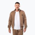 Мъжки суитшърт Pitbull Trackjacket Tape Logo Terry Group coyote brown