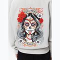Дамски суитшърт Pitbull Santa Muerte Hooded Zip white stone 7