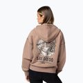 Дамски суитшърт Pitbull Skull Surf Hooded Zip chocolate mousse 3