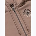 Дамски суитшърт Pitbull Skull Surf Hooded Zip chocolate mousse 9
