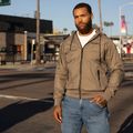 Мъжко яке Pitbull Athletic Logo Nylon Hooded taupe 16