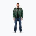 Мъжко яке Pitbull Mason San Diego Baseball Hooded bottle green/beige 2