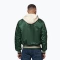 Мъжко яке Pitbull Mason San Diego Baseball Hooded bottle green/beige 3