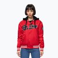 Дамско яке Pitbull Angela San Diego Hooded Varsity fluo/red