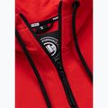 Дамски суитшърт Pitbull Explory Tape Hooded Zip fluo/red 9