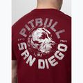 Мъжка тениска Pitbull Dog SD burgundy 3