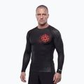 Мъжка блуза с дълъг ръкав за водни спортове Pitbull Ray Rashguard fluo/red