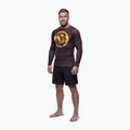 Мъжка блуза с дълъг ръкав за водни спортове Pitbull Rashguard Logo Palms brown 2