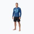 Мъжка блуза с дълъг ръкав за водни спортове Pitbull Rashguard Logo Palms blue 2
