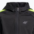 Детска блуза за преходи 4F черен-зелен HJZ22-JBLMF001 4