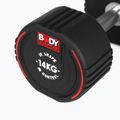 Гумиран дъмбел/гира Body Sculpture TPU BW 133 14 kg black 5