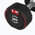 Гумиран дъмбел/гира Body Sculpture TPU BW 133 6 kg black 5