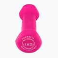 Гумиран дъмбел/гира Body Sculpture BW 513 z PVC 1 kg pink 3