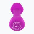 Гумиран дъмбел/гира Body Sculpture BW 513 z PVC 2 kg purple 3