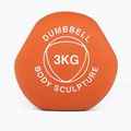 Гумиран дъмбел/гира Body Sculpture BW 513 z PVC 3 kg orange 4