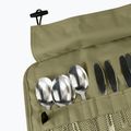Комплект прибори за хранене OFFLANDER Camping Cutlery Set with Case green 5