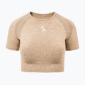 Дамски тренировъчен топ Carpatree Vibe Seamless beige melange 5