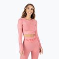 Дамски тренировъчен топ с дълъг ръкав MITARE Push Up Max Crop Top pink K084