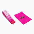 Комплект ластици за упражнения FORCEBAND Mini Band 5 szt. + E-BOOK pink