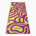 Килимче за йога/фитнес FORCEBAND Abstract Violet 4 mm виолетово/лимонено 2