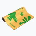 Килимче за йога/фитнес FORCEBAND Energy Yellow 4 мм зелено/жълто 2