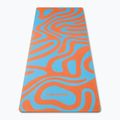 Килимче за йога/фитнес FORCEBAND Abstract Orange 4 мм оранжево/синьо 2