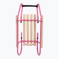 Метална шейна HUMBAKA с облегалка и подложки за крака pink 5