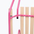 Метална шейна HUMBAKA с облегалка и подложки за крака pink 6