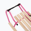 Метална шейна HUMBAKA с облегалка и подложки за крака pink 7